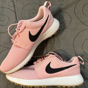 NIKE ROSHE G NEXT NATURE GOLF PINK WHITE & BLACK SHOES SIZE 13 MEN NEW NO BOX